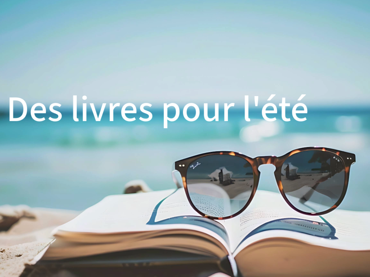 Illustration estivale avec ce titre : "des livres pour l'été"